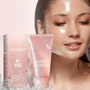 Máscara facial nocturna unisex con ácido hialurónico, colágeno y libre de parabenos, hidratante