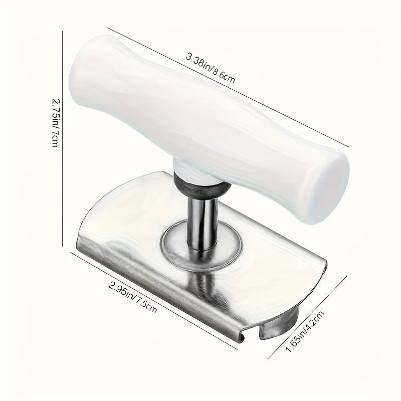 Oshxonada bankalar va shishalarni oson burab ochish uchun zanglamaydigan po'latdan yasalgan bankochiruvchi.
