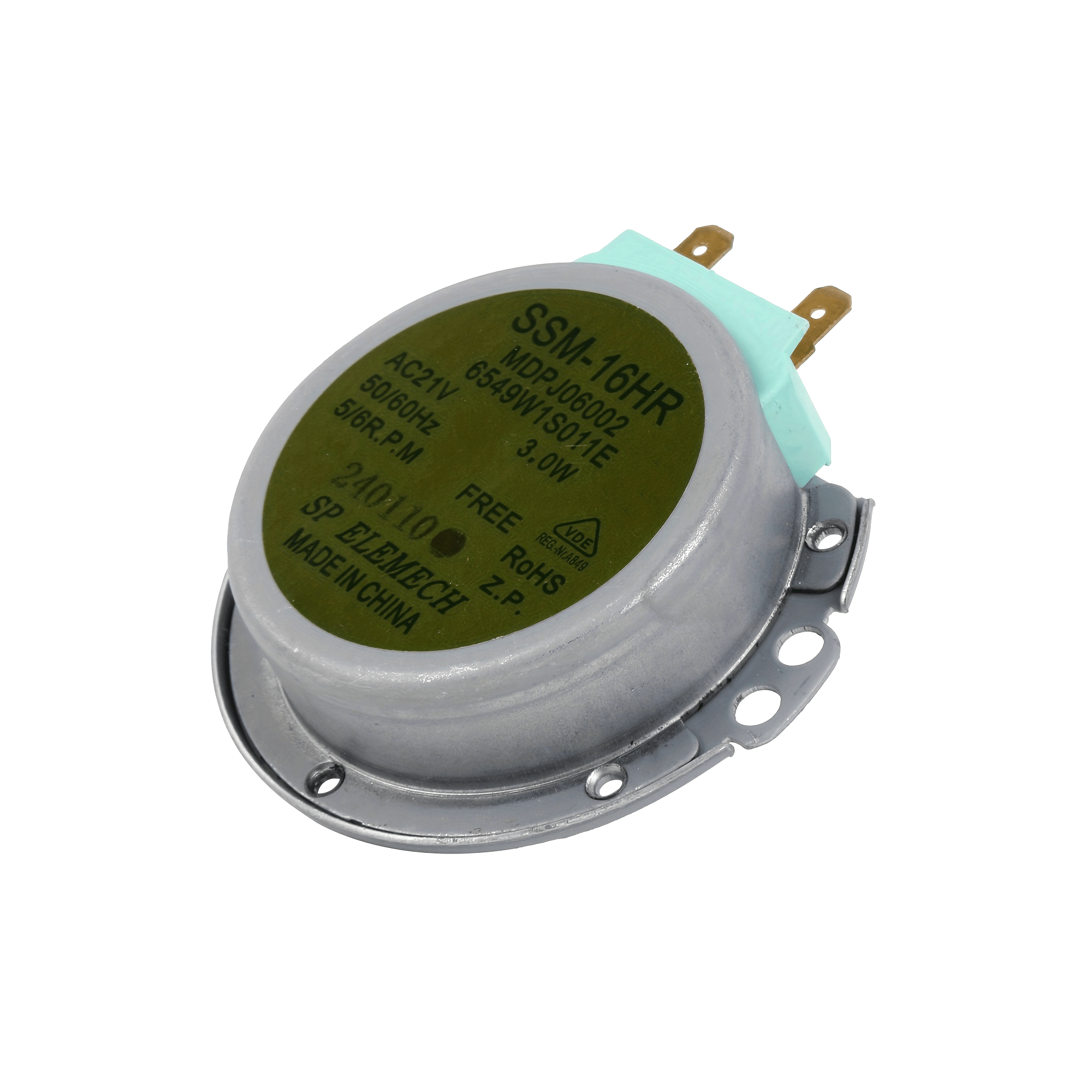 Yuqori samarali mikroto'lqinli pechka aylanuvchi motor, Model 6549W1S017A - Pishirish uchun mustahkam va samarali, keng turdagi mikroto'lqinli modellari bilan mos keladi.