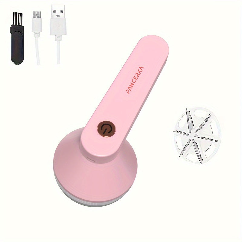 Portable USB Rechargeable Fabric Shaver for Removing Lint and Fuzz from Clothes Bedding Furniture and Carpet