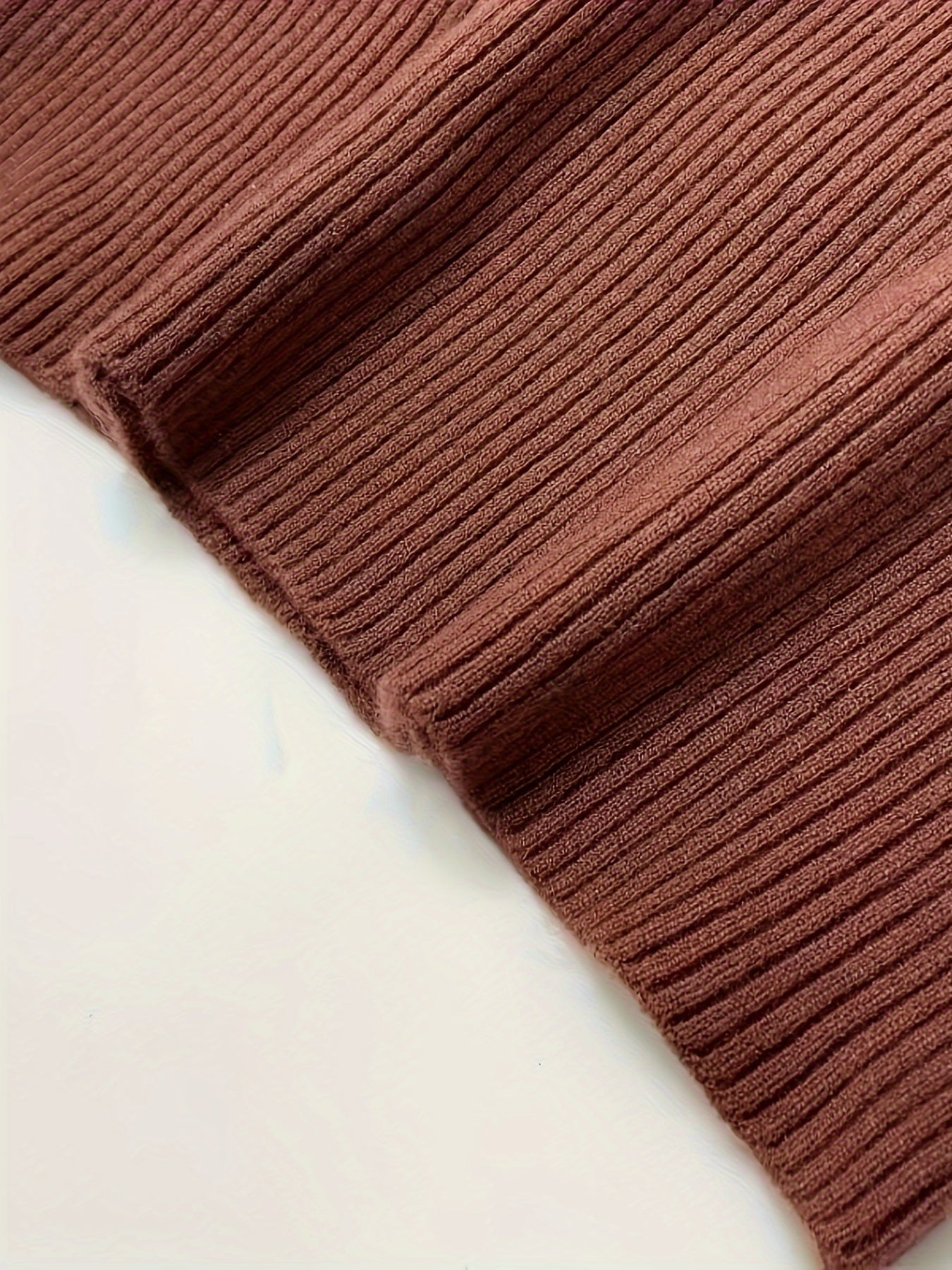 Conjunto de 3 suéteres de cuello alto de punto en color sólido para mujer otoño e invierno