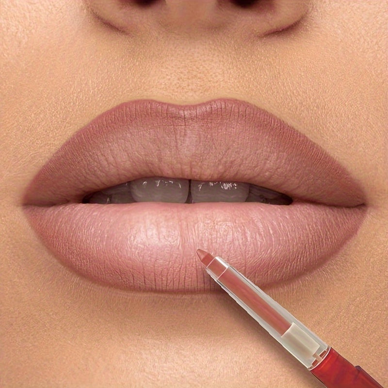 Lápiz labial mate nude para mujer, lápiz de labios de larga duración, a prueba de agua