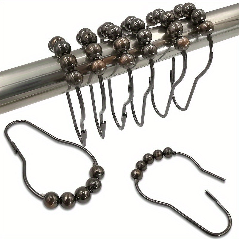 Set of 12 Novelty Stainless Steel Bathroom Hooks for Hanging Towels and Robes