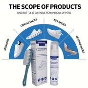 White Shoe Cleaner Foam 100ml Disposable Decontamination Wipe for Sneakers