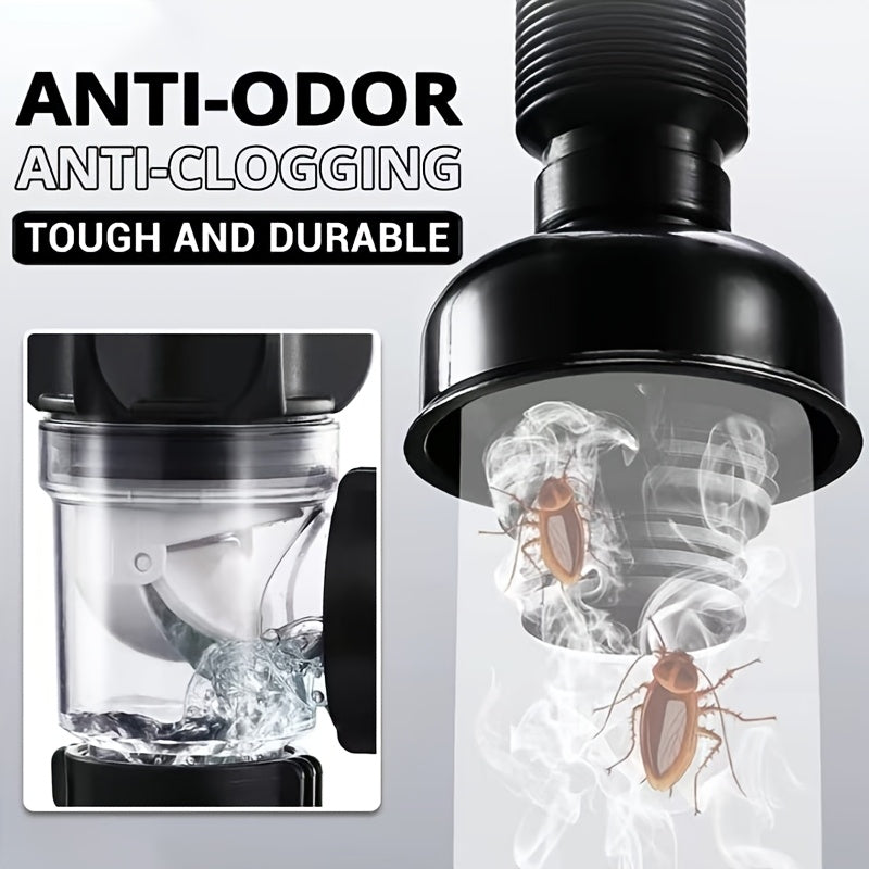 Universal drenaj quvuri to'plami qora oq ABS egiluvchan hidni yutuvchi oson o'rnatiladi