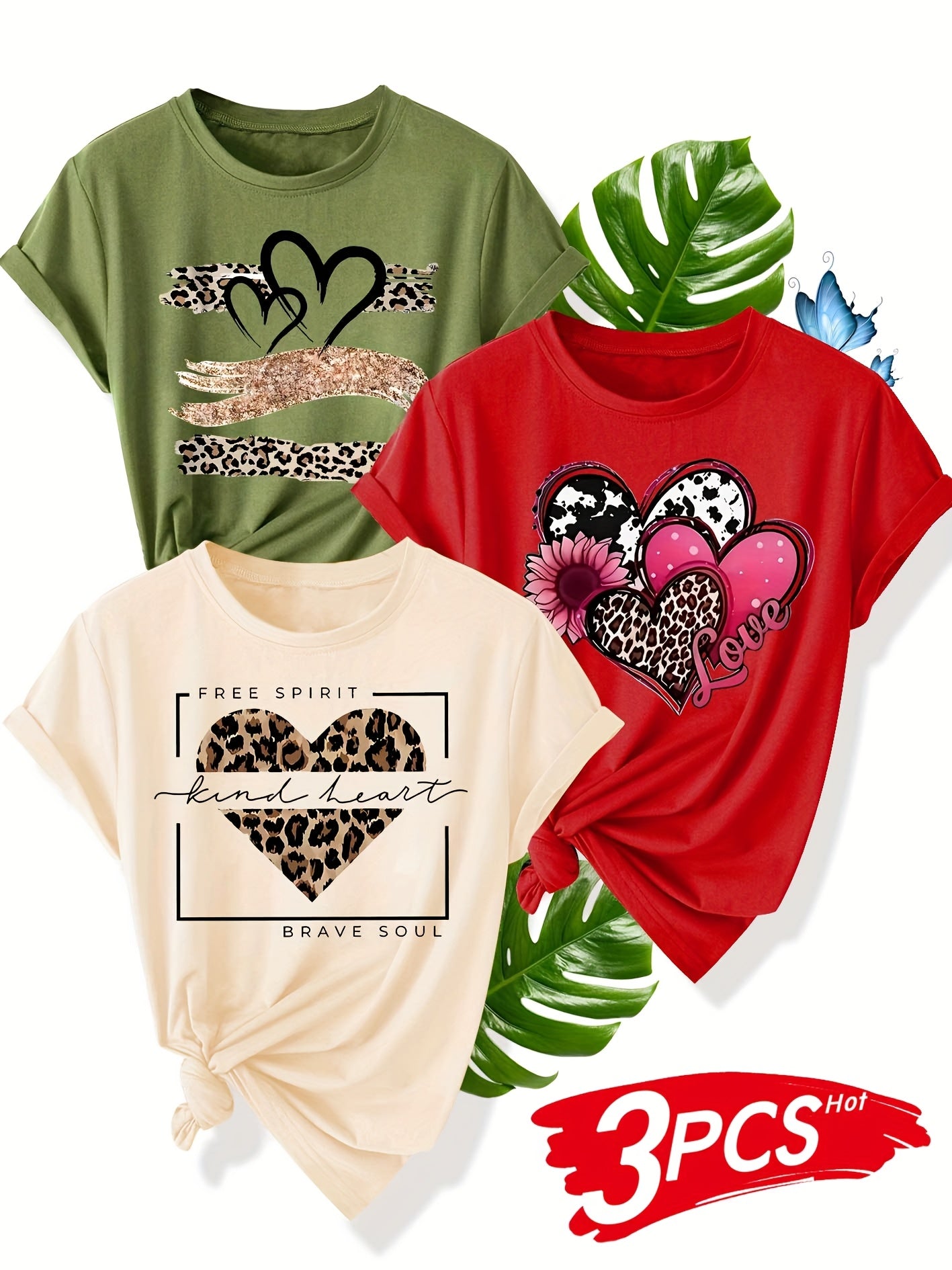 Women's Casual Short Sleeve T-Shirt Vintage Style Letter Print Multiple Colors