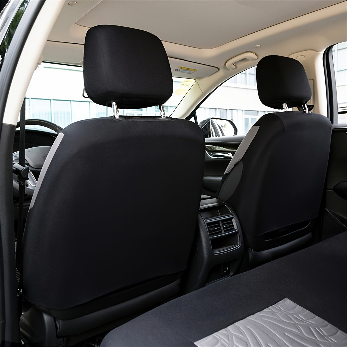 Universal Car Seat Cover 9-Piece Set for 5 Seats Breathable Fabric