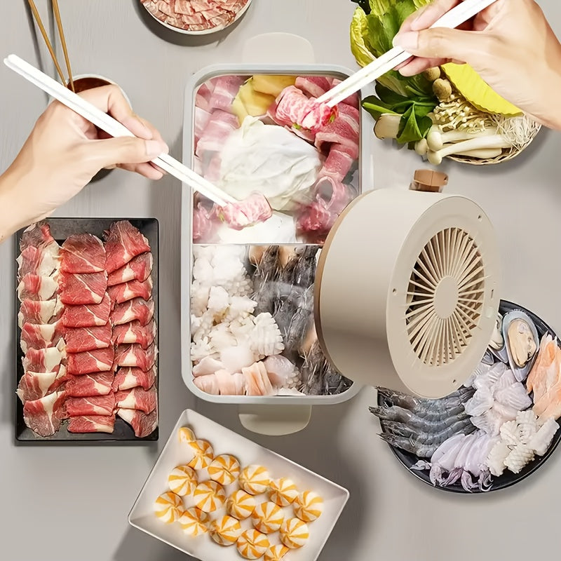 USB va filtrlash bilan pishirish uchun portativ ish stolida tutuvchi tutun chiqaruvchi fan