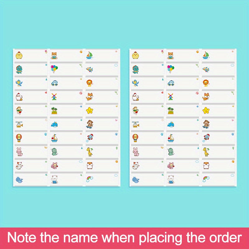 Персонализируйте свои бутылки для воды водонепроницаемыми, прозрачными наклейками с мультяшной тематикой, идеально подходящими для школы или офиса.