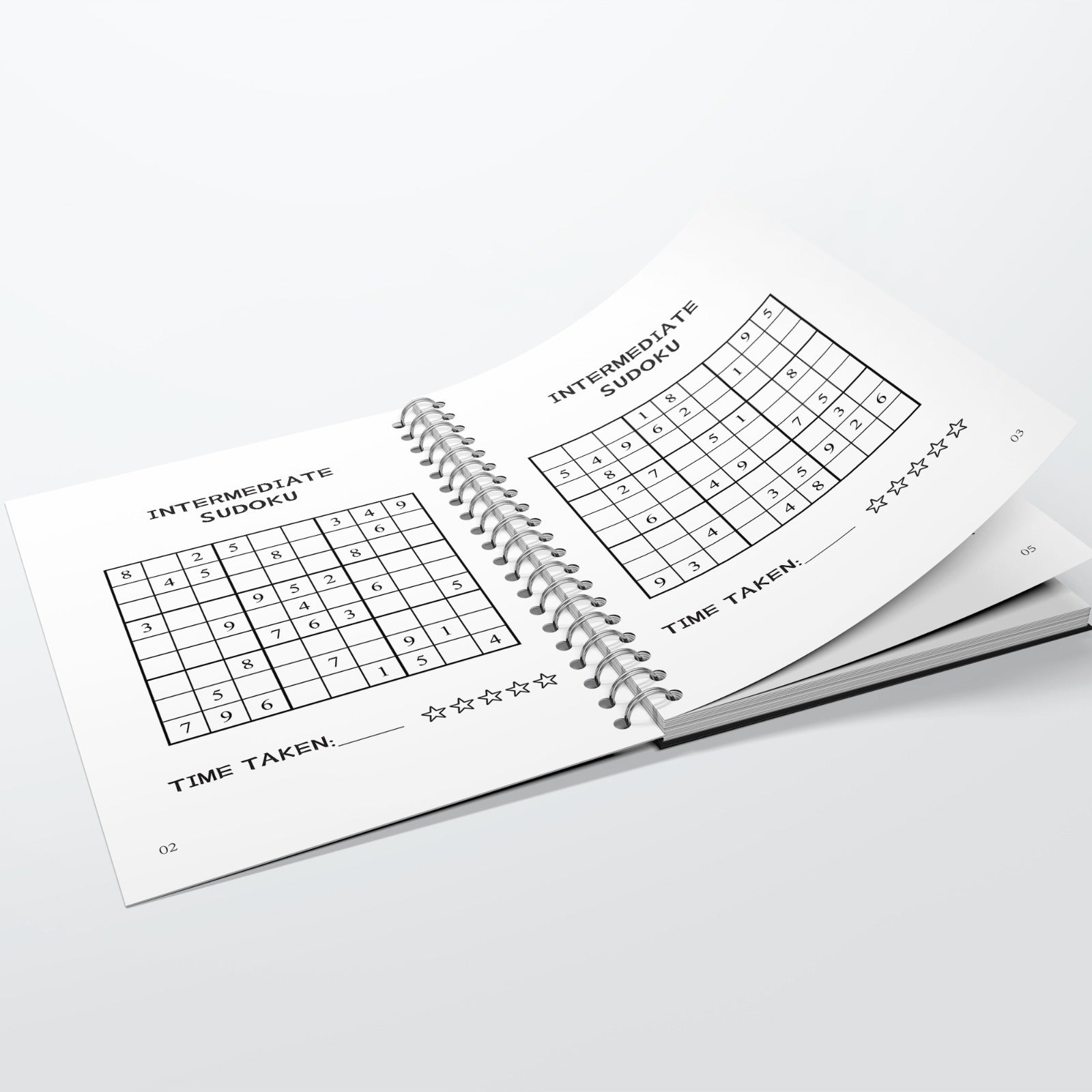 Sudoku Puzzle Book for Kids Ages 6-9 Intermediate Brain Teasers English 2024 Edition