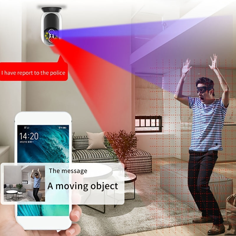 Wireless Baby Monitor with 3MP Dual Lens Camera Pan Tilt 15x Optical Zoom Motion Detection Intercom