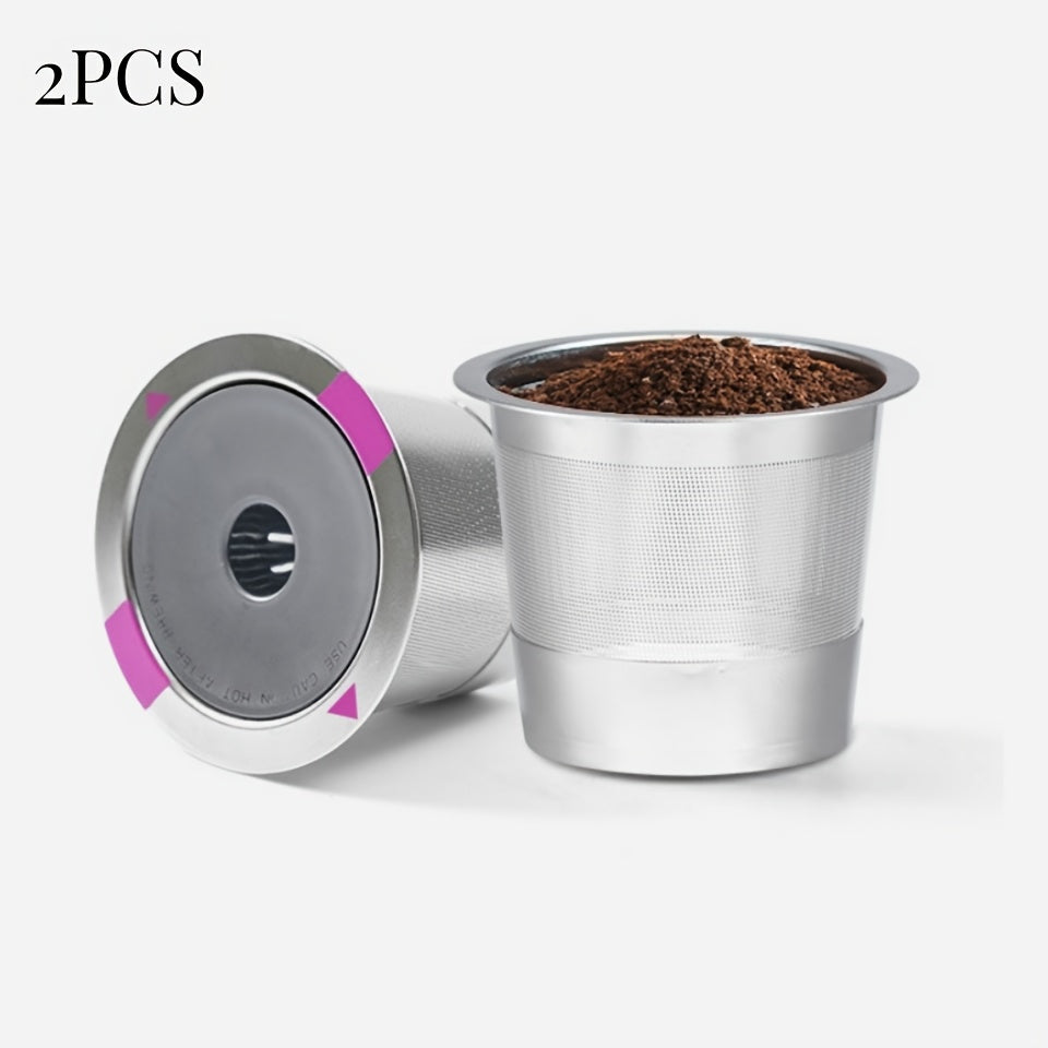 Keurig uchun Gasket bilan 1/2 Paket Qayta ishlatiladigan Stainless Steel Qahva Filtri