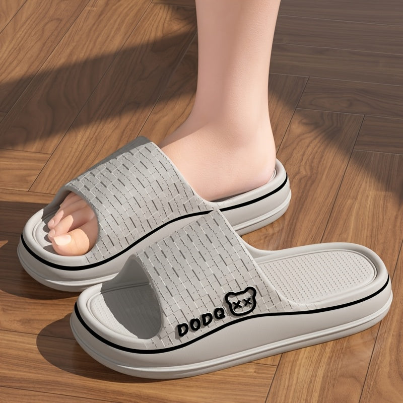 Женские EVA слайды - летние пляжные шлепанцы для бассейна и отдыха с принтом лапы