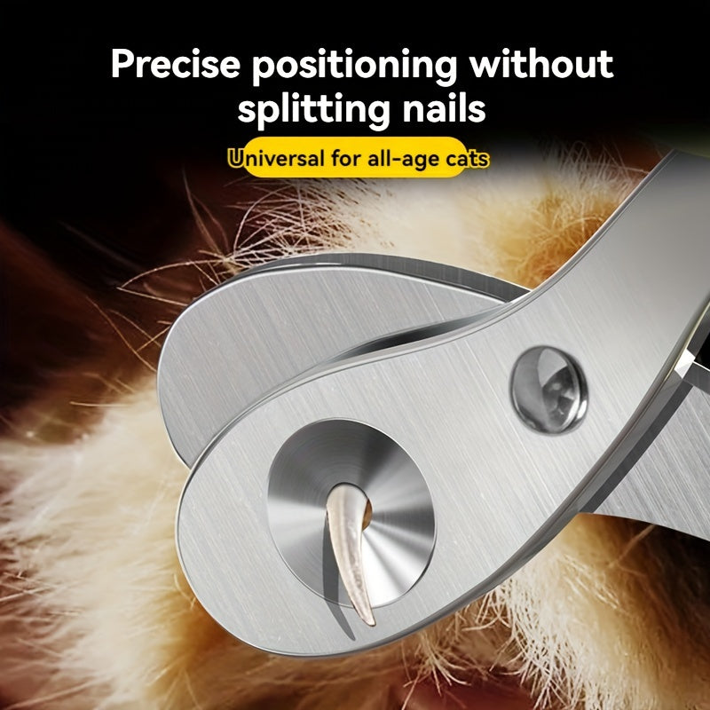 Cat Nail Clippers for All Sizes and Breeds with Safety Guard and Anti-Bleed Hole