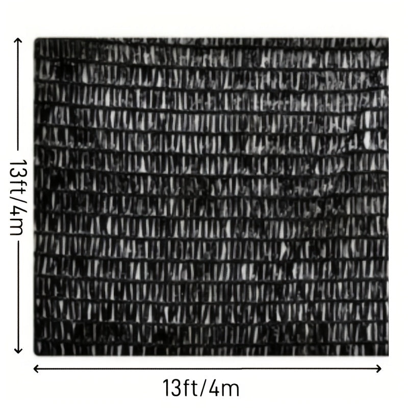 Black Sun Shade Cloth 3.96x3.96 Meters UV 60% Heat Insulation Mesh