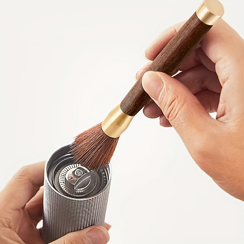 Coffee Grinder Brushes Set Soft Bristles Wood Handles for Espresso Machine Cleaning