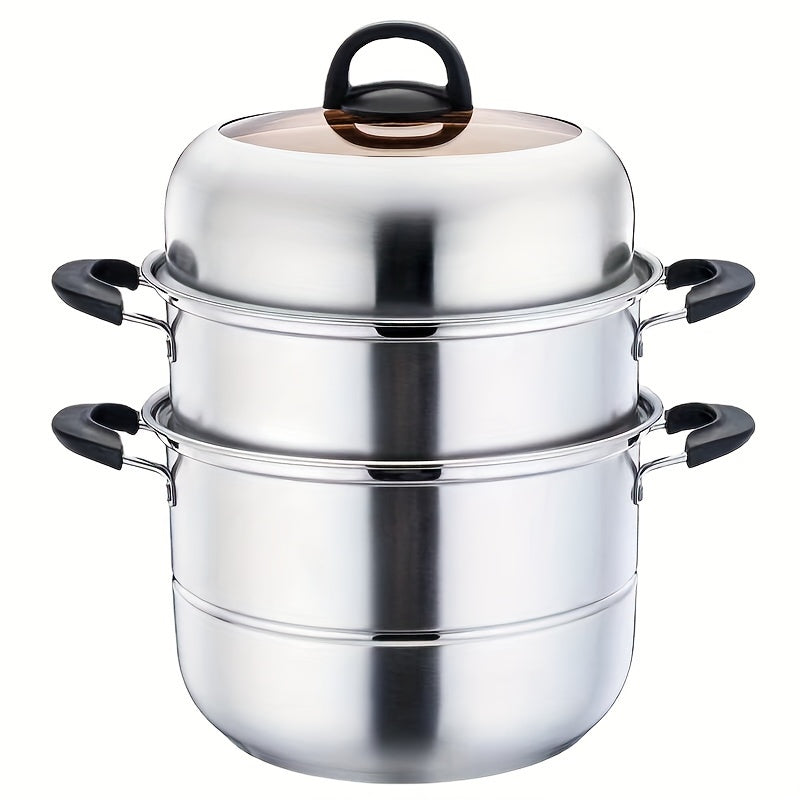 Juego de utensilios de cocina de acero inoxidable de 5 piezas para sopa y guiso, duradero y fácil de limpiar