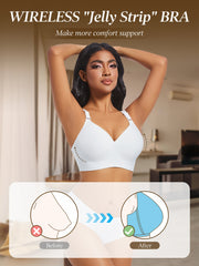 Women's Seamless Wireless Push-Up Bra for Comfort and Support