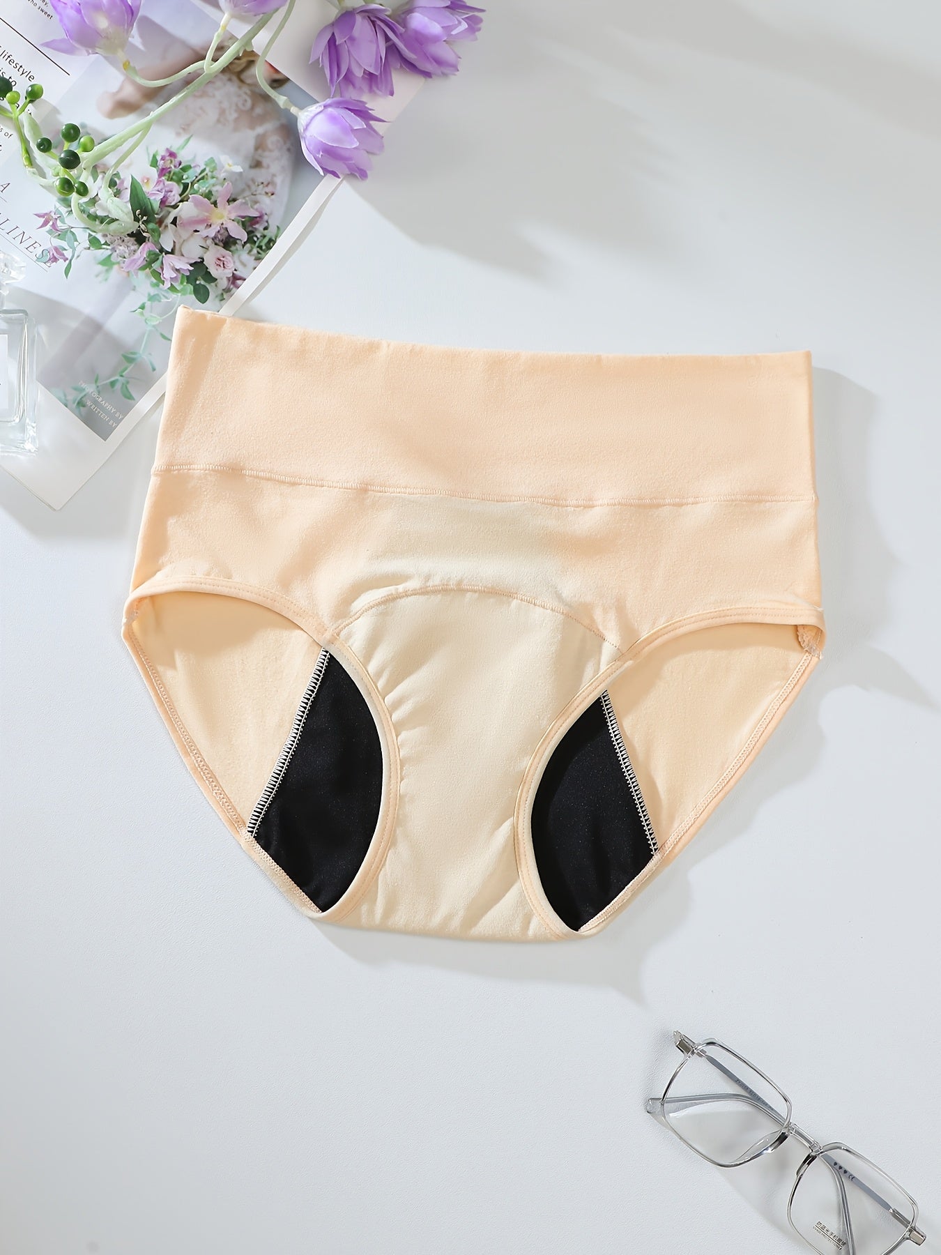 Women's High-Waist Leak-Proof Underwear 6-Pack Breathable Soft Fabric