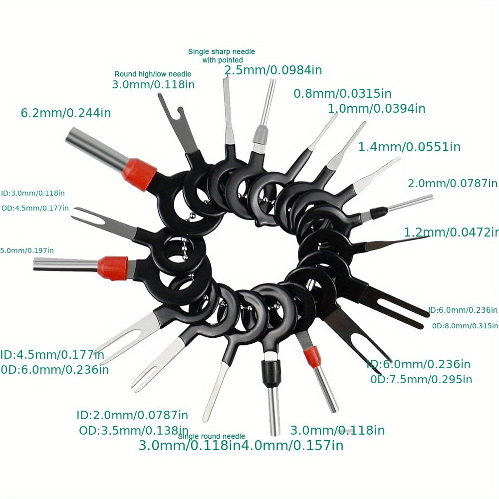 Kit de 11 piezas de herramientas para quitar terminales, extractor de conectores de cables, set para automoción y hogares