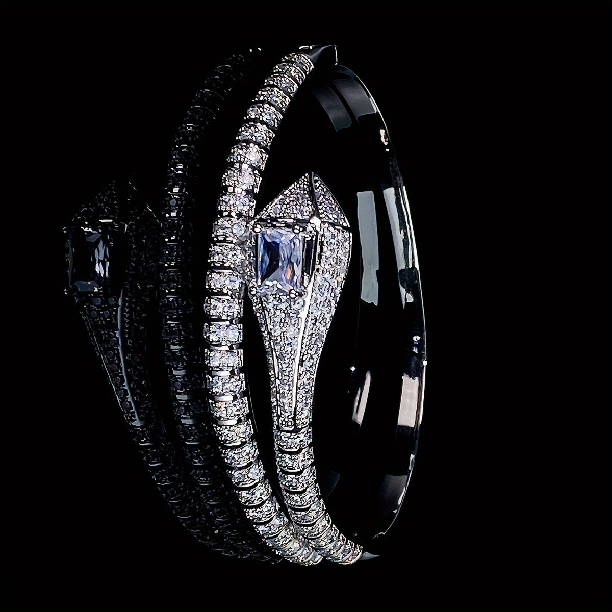 Women's Silver Bracelet with Zirconia Stones for Trendy Events