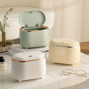 Mini Desktop Trash Can with Lid for Office and Home Use Small Waste Bin for Living Room Kitchen Bathroom Bedroom