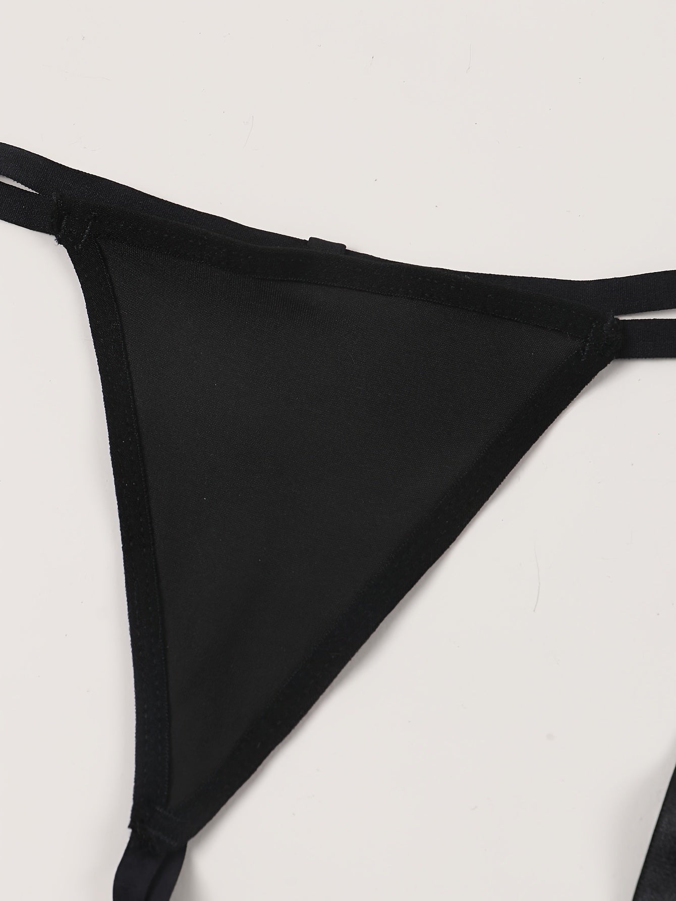 Women’s Black Cotton Thong Lingerie Sexy and Comfortable