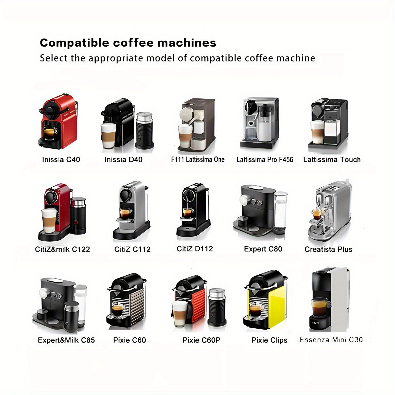 Uy baristalari uchun qayta ishlatiladigan zanglamaydigan po'latdan yasalgan Nespresso qahva kapsulasi