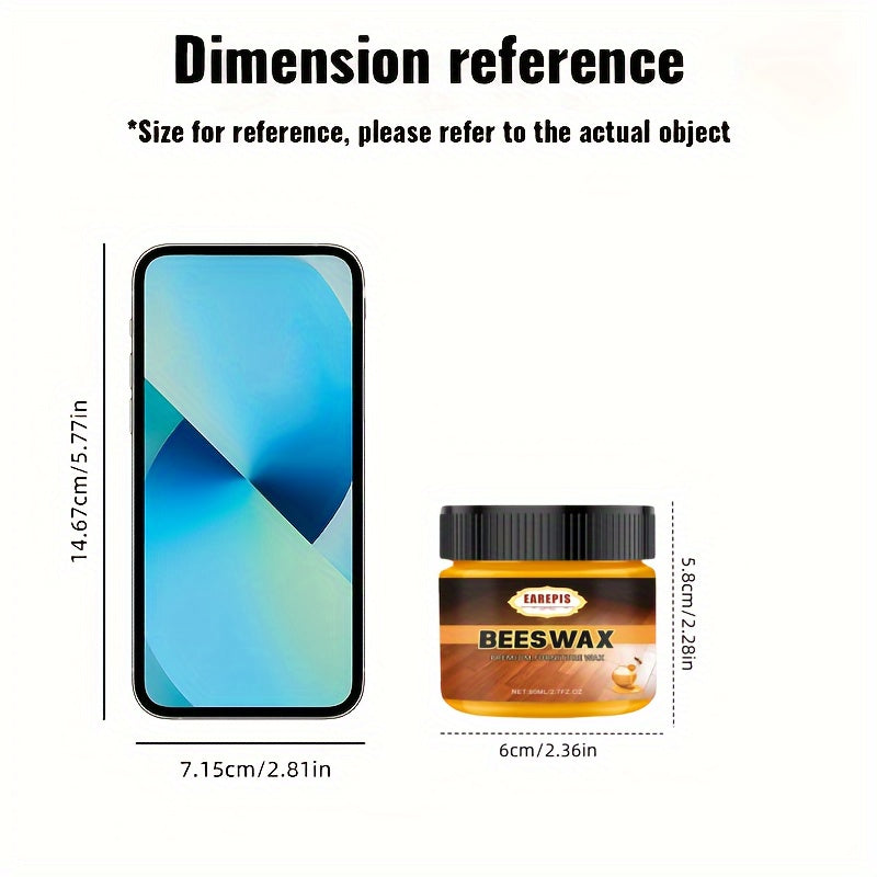 Beeswax Furniture Floor Polish Coconut Oil Gel Waterproof Anti-Crack Brightening