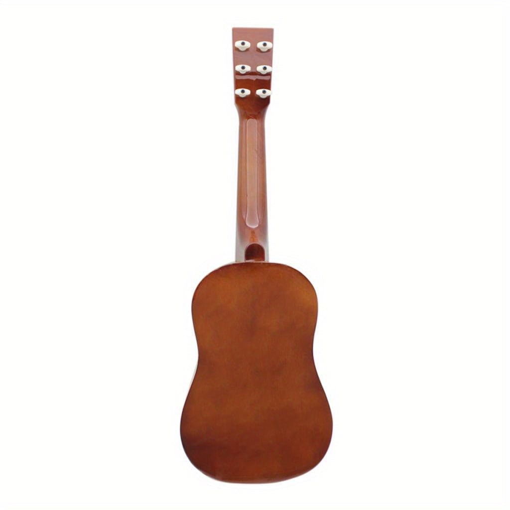 Mini Acoustic Guitar 23 Inch for Beginners Kids Coffee Brown