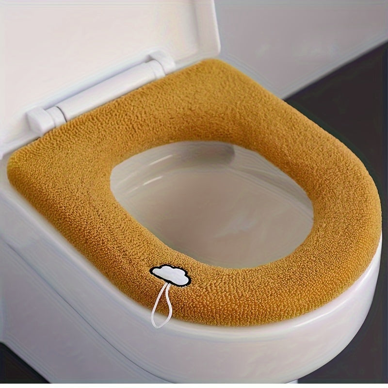 Soft Plush Toilet Seat Cover for All Seasons Bathroom Accessory