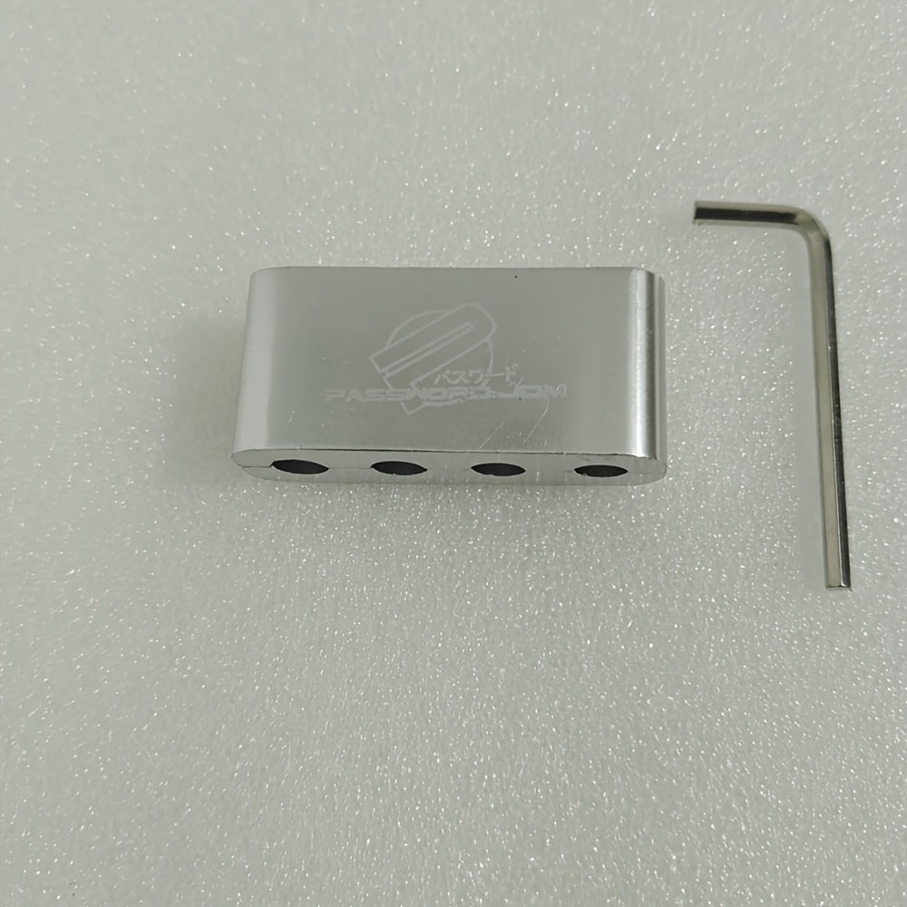 Universal Aluminum Spark Plug Wire Loom 4-Hole Wire Organizer Sleeve for Car Ignition System