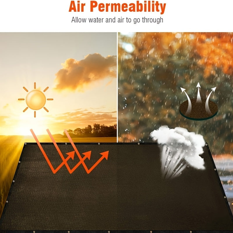 Durable Brown Sunshade Cloth for Outdoor Gardens Patios Greenhouses and More