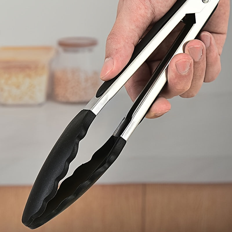 Stainless Steel and Nylon Kitchen Tongs Heat Resistant Easy Grip for BBQs and Cooking