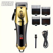 Electric Hair Clipper with Ceramic Blade Rechargeable USB Charging for Haircuts Shaving and Grooming