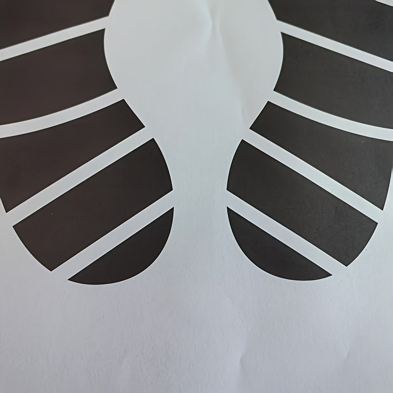 Disposable Car Foot Mats 50/100pcs Black Striped Paper Floor Protection