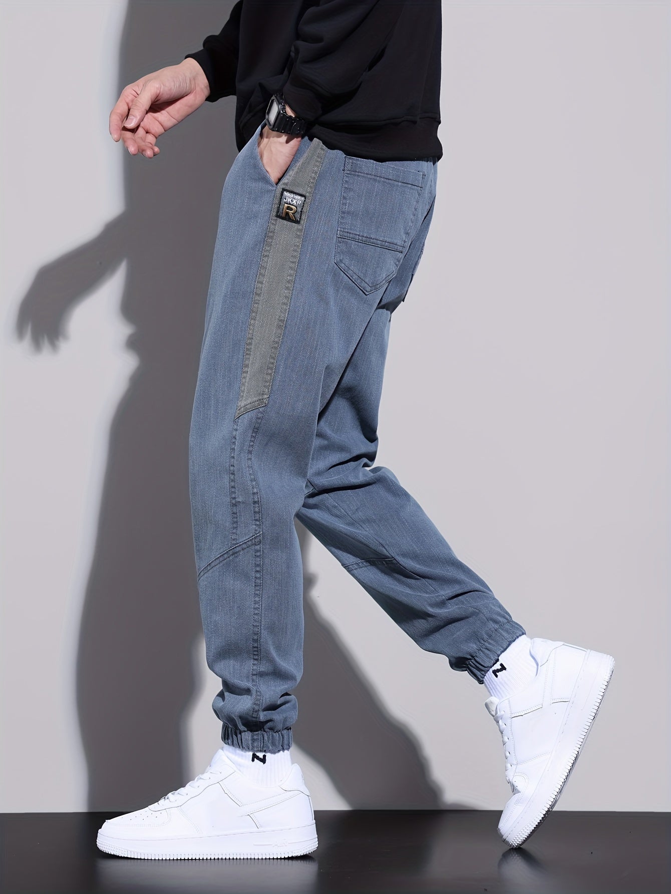 Men's Cotton Joggers with Drawstring for Fall and Winter