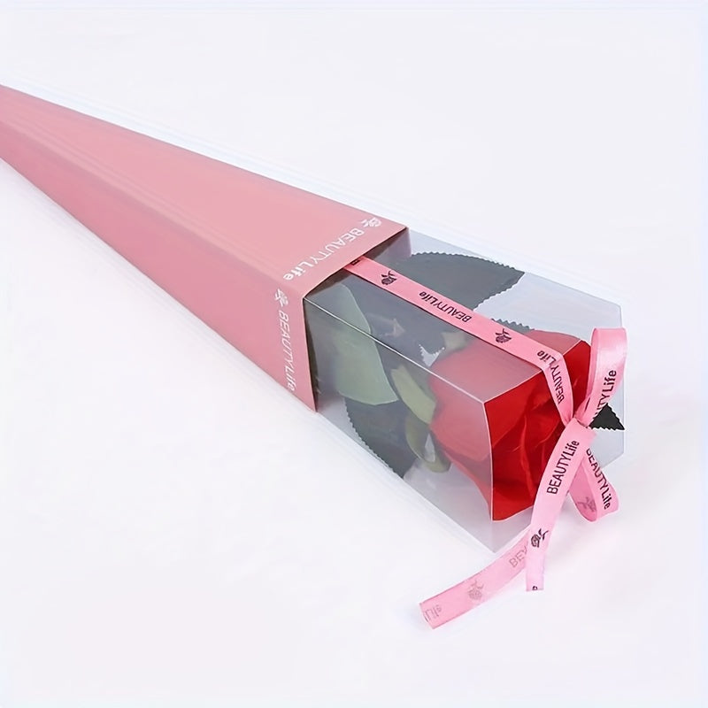 Элегантные складные подарочные коробки для букетов из ПВХ к Дню святого Валентина и Дню матери, набор 10