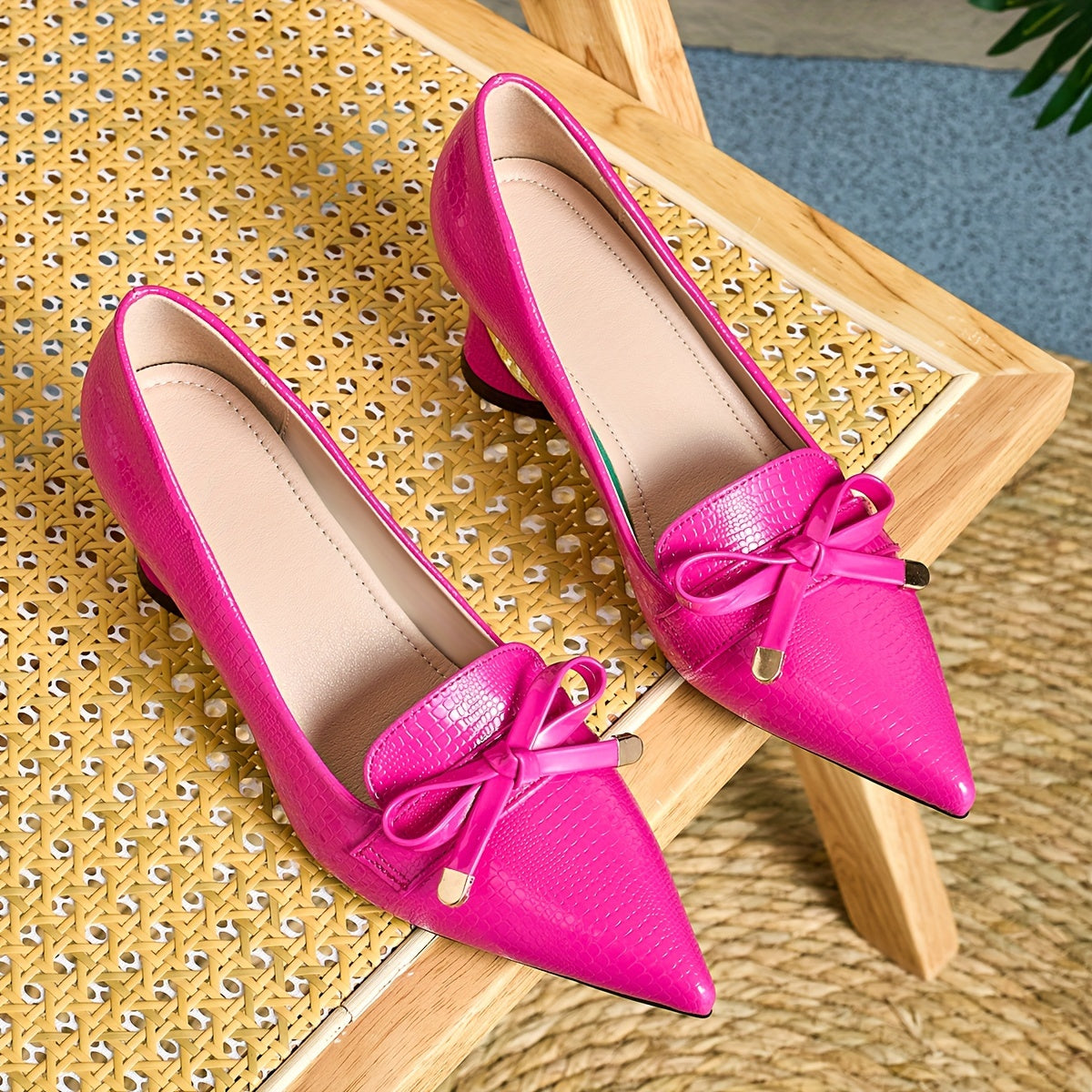 Women's Casual High Heels Thick Heel Autumn Winter Comfortable Black