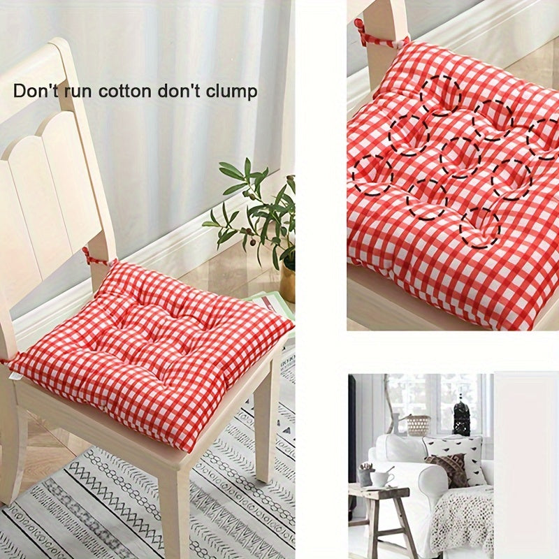 Plush Seat Cushion and Stool Pad with Felt Cover for All Seasons