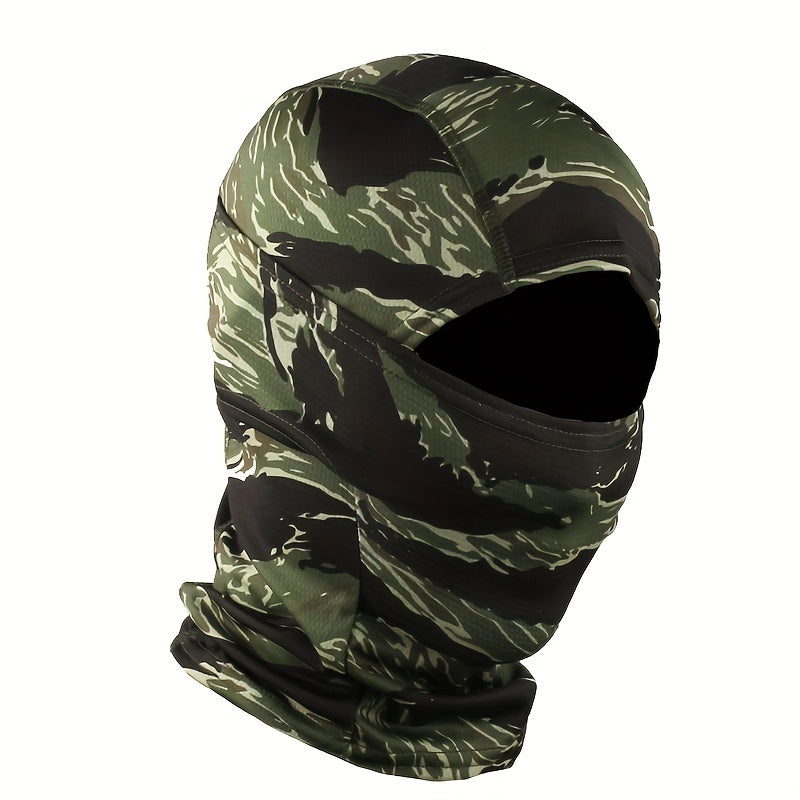 Adjustable Windproof UV Protection Hood with Balaclava Face Mask for Outdoor Use