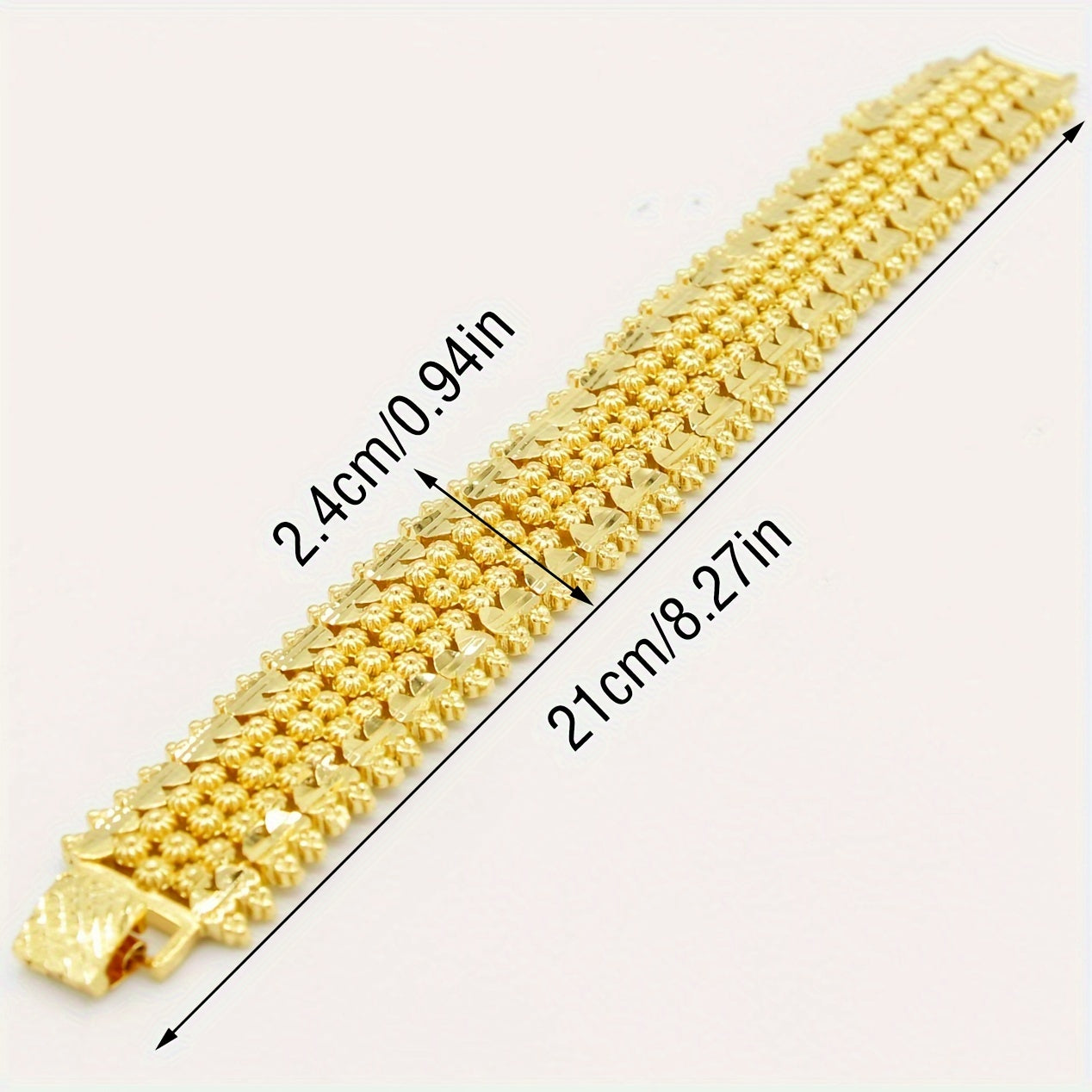 Copper Plated Link Chain Necklace for Men and Women Hip Hop Style for Daily Wear and Parties