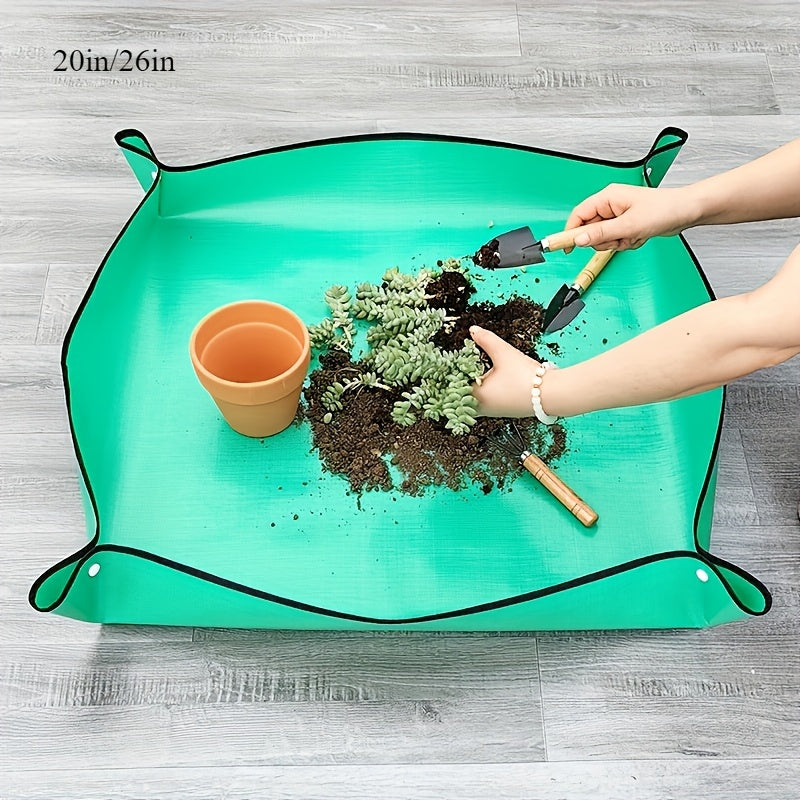 Waterproof Plastic Plant Mat for Indoor Outdoor Gardening Repotting and Transplanting