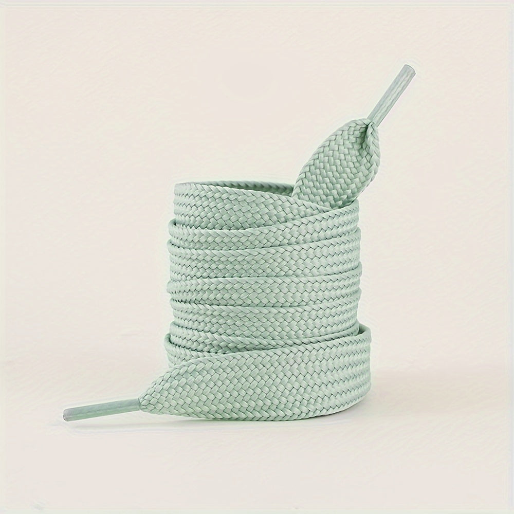 Flat Shoelaces with PVC Tips for Sneakers Casual and Outdoor Shoes