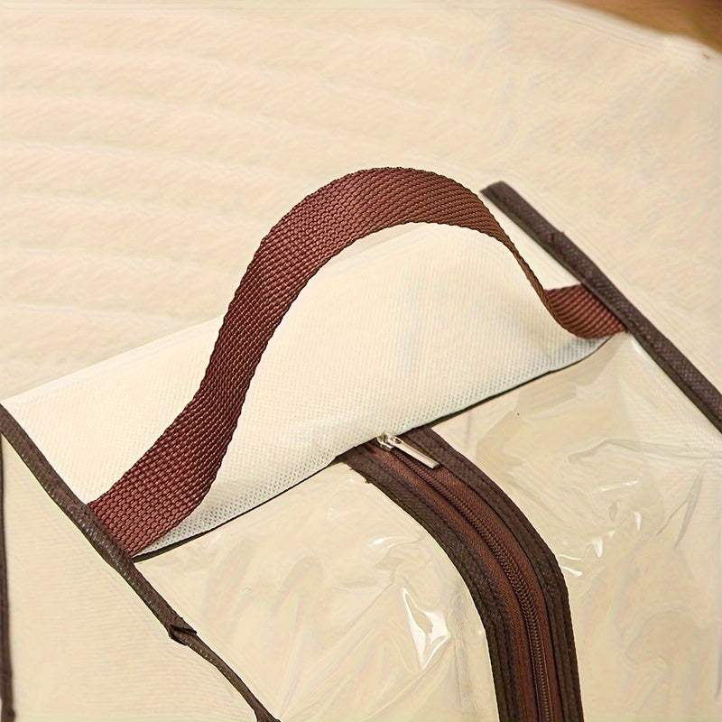 Qoziqlar va poyabzal tashkilotchisi uchun tutqichli shaffof plastmassa poyabzal saqlash sumkasi