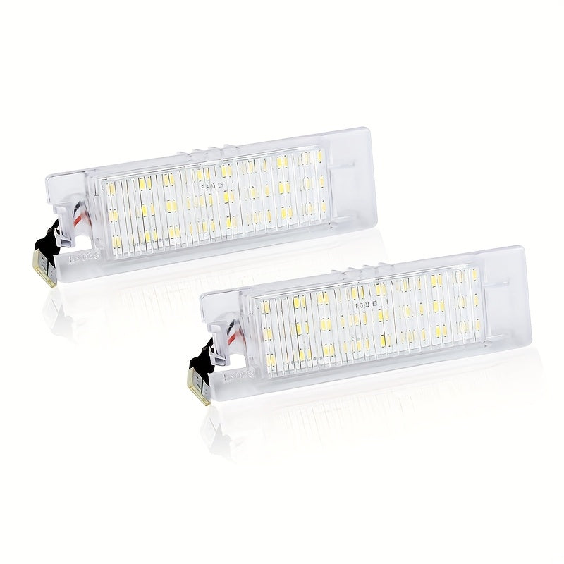 2 Pack Bright White LED Rear License Plate Lights for Cars
