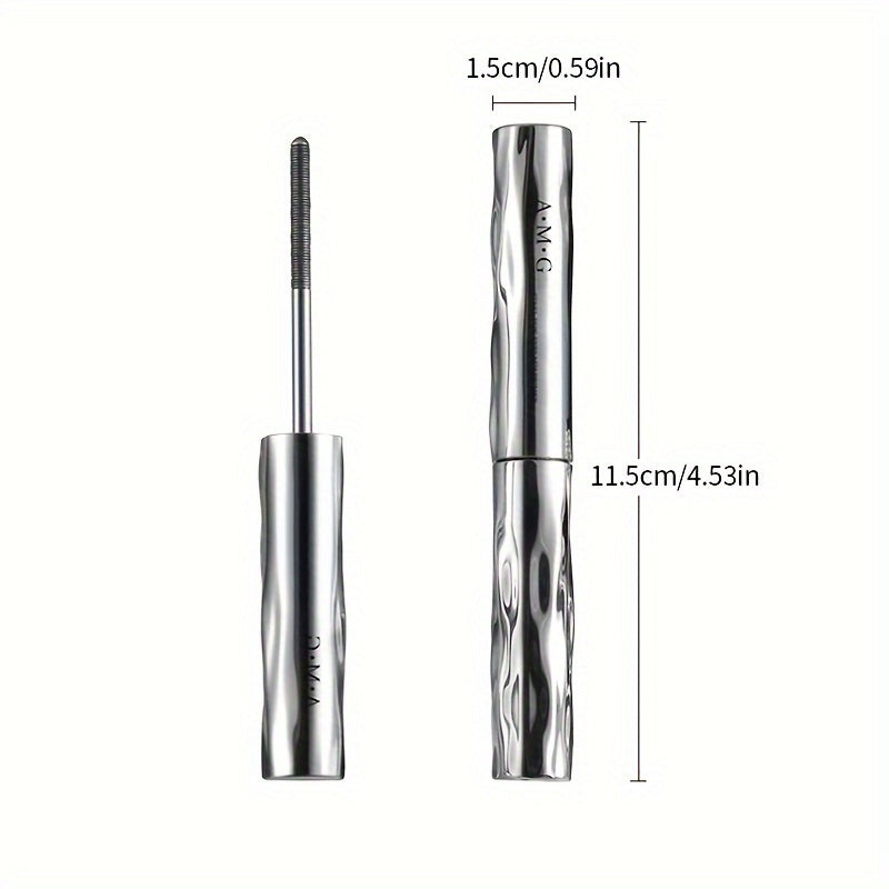 Máscara de acero impermeable para mujer, negra, de larga duración y rizado, sin grumos