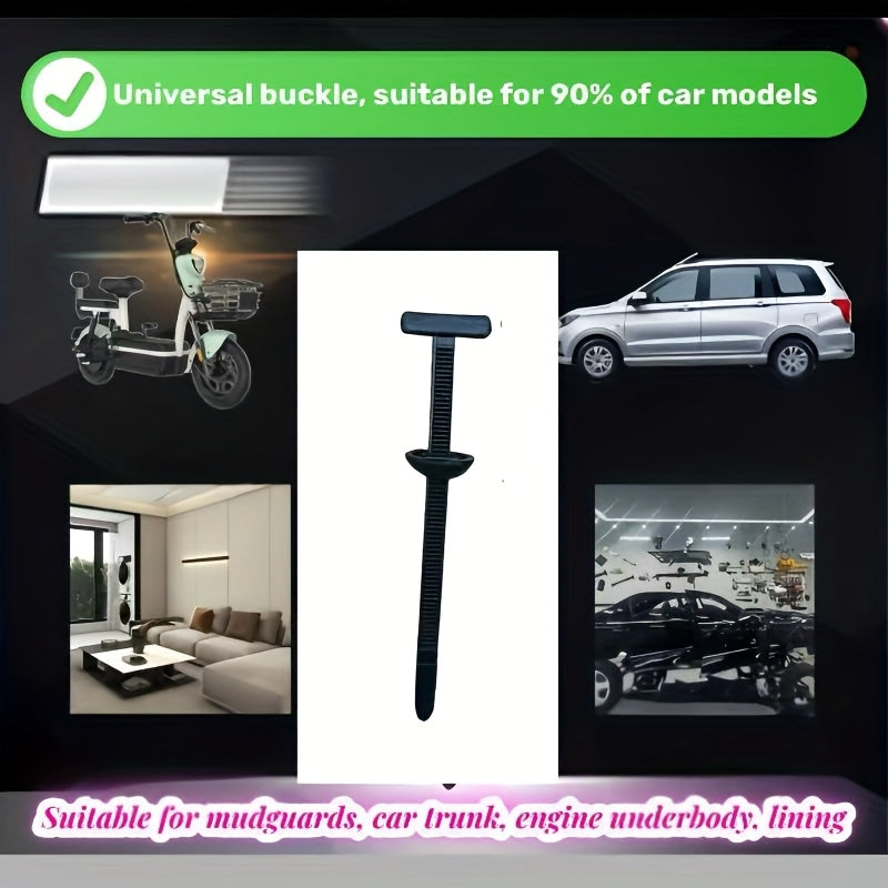 Universal Security Buckle for Motorcycle and Car Bumper, Durable Steel