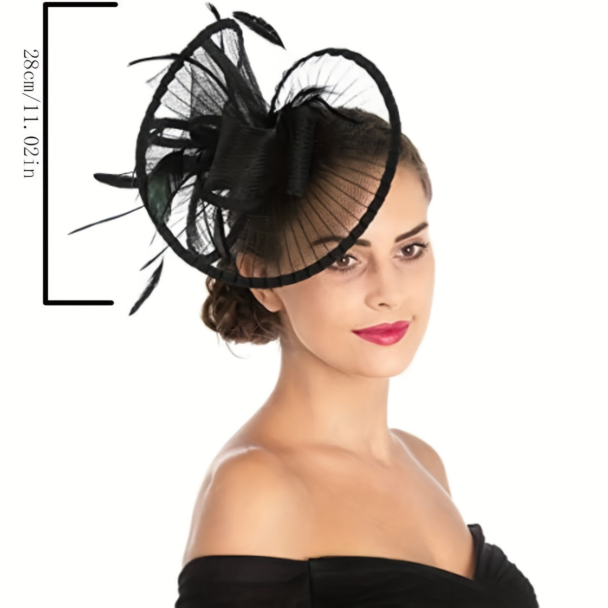 Vintage Mesh Yarn Headband for Women Elegant Hair Accessory for Weddings and Parties