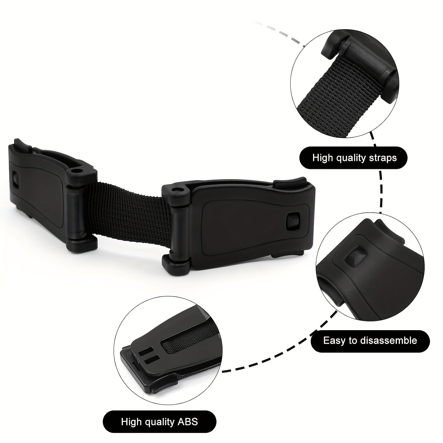 Reinforced Seatbelt Clip Lock for Secure Fastening and Safety